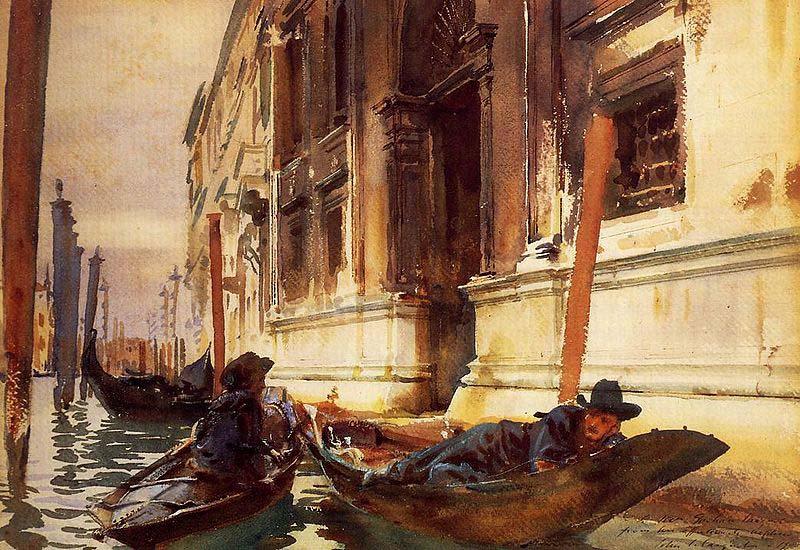John Singer Sargent Gondolier's Siesta  by John Singer Sargent Private Colleciton China oil painting art